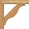 Ekena Millwork Funston Block Rough Sawn Bracket w/ Offset Brace, Western Red Cedar, 4"W x 16"D x 16"H BKT0402X16X16FST05RWR - alternate 2